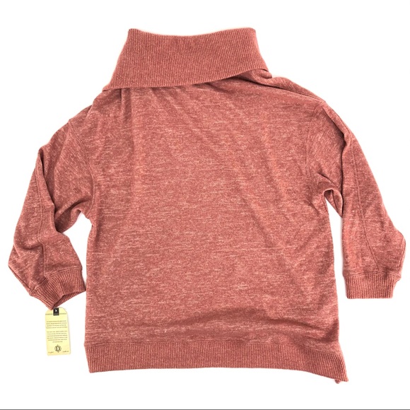 Democracy Dusty Rose Asymmetrical Sweater - Picture 3 of 3